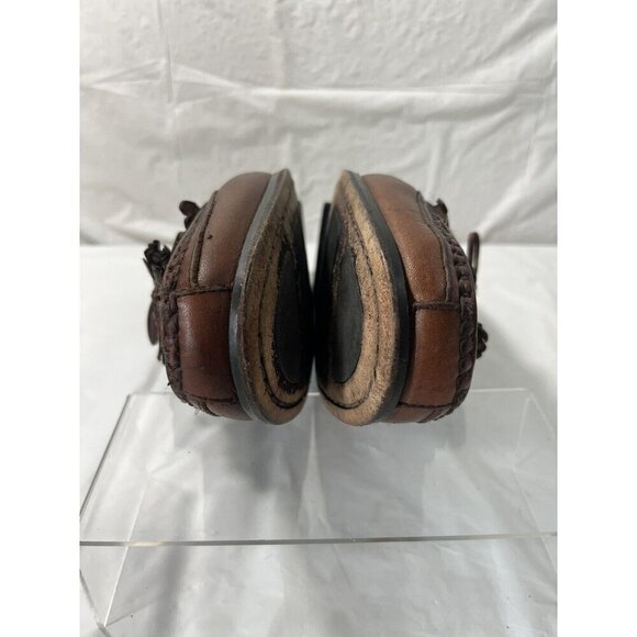 Johnston Murphy Halsey Brown Leather Mens 12 M Woven Kiltie Tassel Casual Shoes main image 7